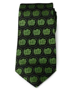 Cufflinks Inc. Marvel Hulk Silk Blend Tie - Green