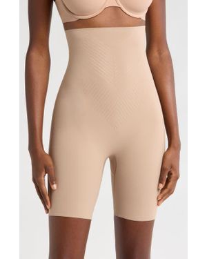 Tc Fine Intimates Iconic Core Rear Lift Thigh Slimming Shaper Shorts - Natural