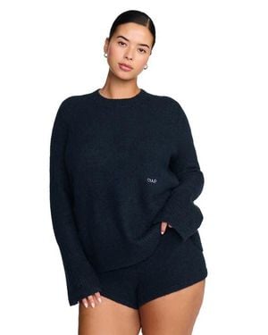 CUUP The Crewneck Sweater- Jersey Knit - Blue