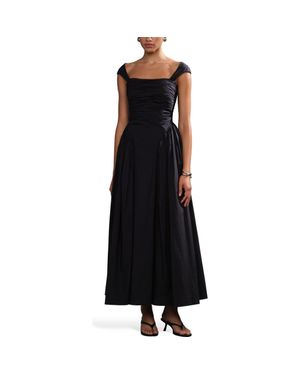 AMUR Galilea Ruched Dress - Black