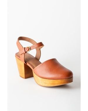 Fortress Willow Mary Jane Platform Clog - Brown