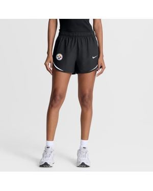 Nike Pittsburgh Steelers Tempo Mid-Rise Dri-Fit Shorts - Black
