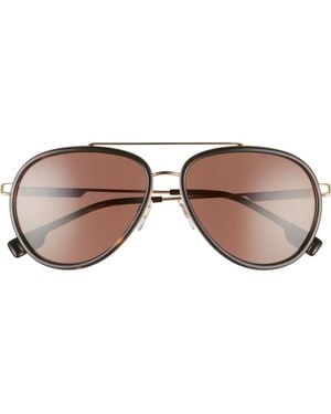Burberry 59Mm Aviator Sunglasses - Brown
