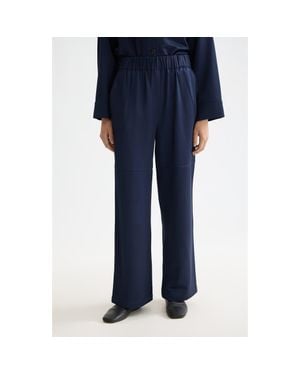 Scotch & Soda Noa High Waist Pull-On Wide Leg Pants - Blue
