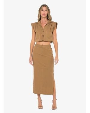JBQ Reese Skirt - Brown