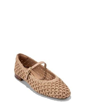 Cole Haan Harlan Woven Ballet Flats - Brown