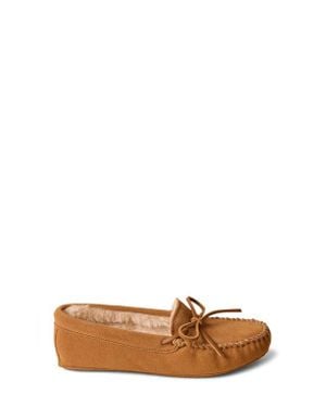 Minnetonka Faux Fur Lined Soft Sole Slipper - Brown