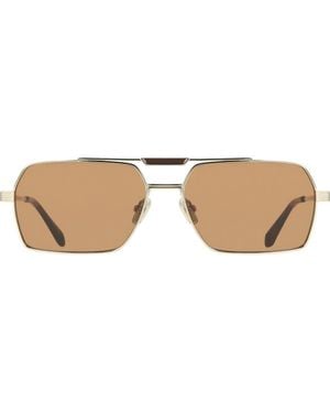 Ferragamo 61Mm Navigator Sunglasses - Brown
