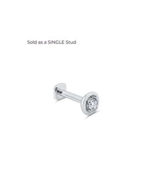 Seed2Stone Center-Of-Attention Flat Back Stud - Metallic