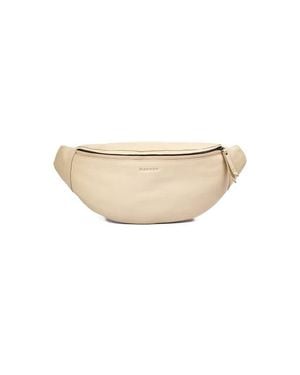 Mandrn Leather Crossbody Bag - Natural