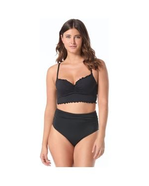 Coco Reef Lavish Crop Swim Top - Black