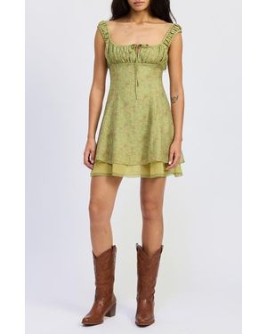 JACQUIE THE LABEL Jenny Mini Dress - Green