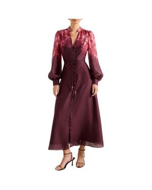 EVER NEW Camilla Long Sleeve Maxi Dress - Red