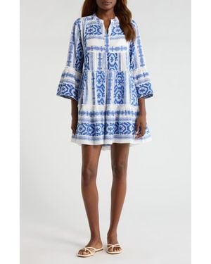 elan embroidered swing dress Elan Embroidered Swing Dress In Black White