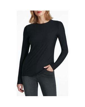 Commando Butter Crewneck Long Sleeve Top - Black