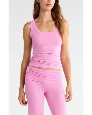 Open Edit Dreamy Rib Pajama Tank - Pink