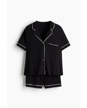 H&M Viscose-Blend Pajamas - Black