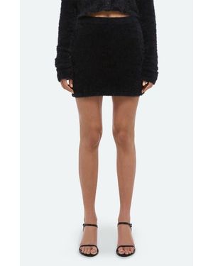 Helmut Lang Eyelash Miniskirt - Black