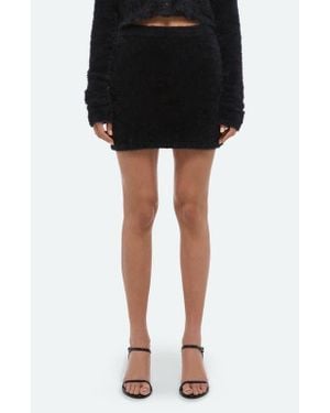 Helmut Lang Eyelash Miniskirt - Black