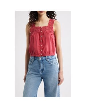 Rails Noemi Crop Tank - Red