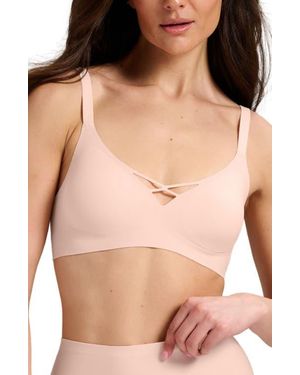 Siella No-Show V-Neck Bra - Black