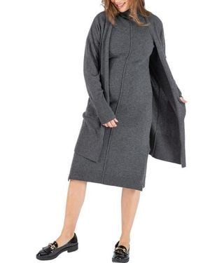 Cache Coeur Cashmere Maternity Cardigan Laurie - Gray