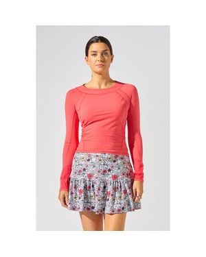 Bobbe Active Her Majesty Long Sleeve Top - Red