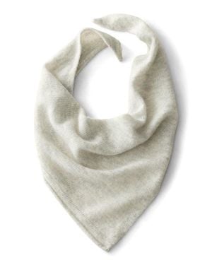 Haven Well Within Merino Wool And Cashmere Triangle Scarf - Natural