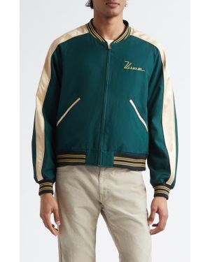Visvim Douglas Wool & Silk Team Jacket - Green