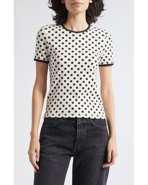 Marimekko Kukkea Pallo Kioski Polka Dot T-Shirt - White