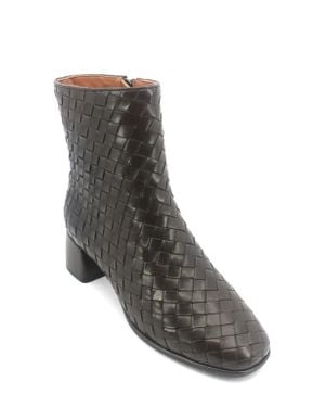 Gentle Souls Elodie Woven Bootie - Gray
