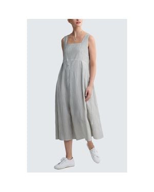 Luukaa Norelle Garment-Dyed Balloon Dress - Gray
