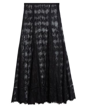 Collina Strada Pamela Sheer Lace Midi Skirt - Black