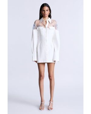 BCBGMAXAZRIA Patricia Dress Printed - White