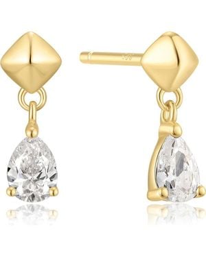 Ania Haie Pyramid Drop Earrings - Metallic