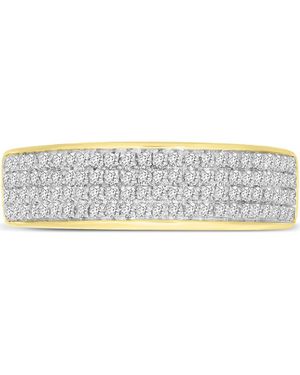 LuvMyJewelry Tessera Diamond Band Ring - Gray