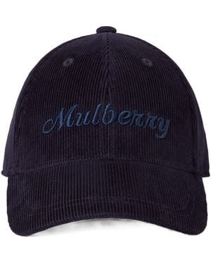 Mulberry Corduroy Baseball Cap - Blue