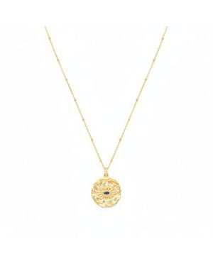 Seven Saints Evil Eye Protection Necklace - Metallic
