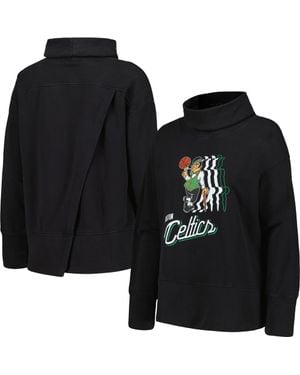 Levelwear Boston Celtics Sunset Pullover Sweatshirt - Black