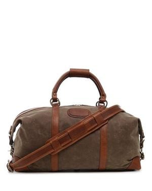 Korchmar Twain 22 Waxed Canvas Weekender - Brown