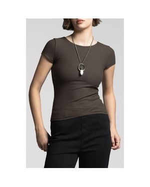WEEKEND LOS ANGELES Charlene Rib Top - Black