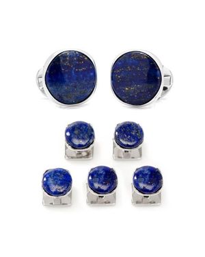 Cufflinks Inc. Lapis Cuff Links & Studs Set - Blue