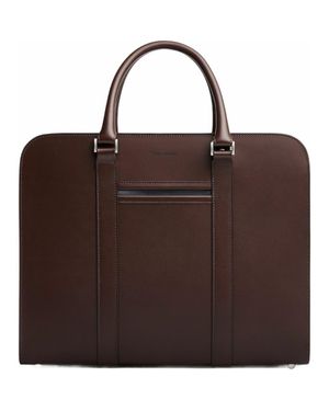 Carl Friedrik Palissy Double Briefcase - Brown