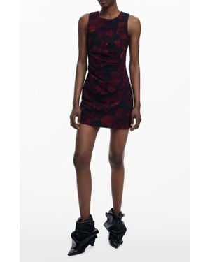 Desigual Ruched Sleeveless Minidress - Black