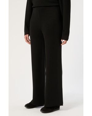 Marina Rinaldi Vnero Wide Leg Knit Pants - Black