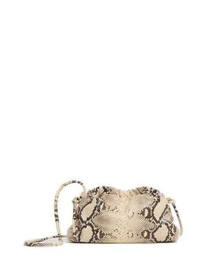 Mansur Gavriel Mini Cloud Snakeskin Embossed Leather Clutch - Multicolor