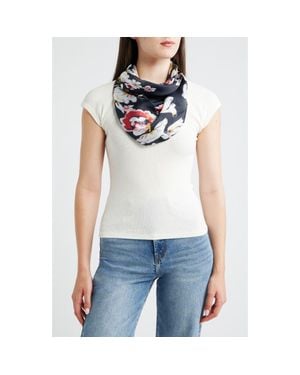 Treasure & Bond 4-Piece Scrunchie & Square Scarf Set - Multicolor