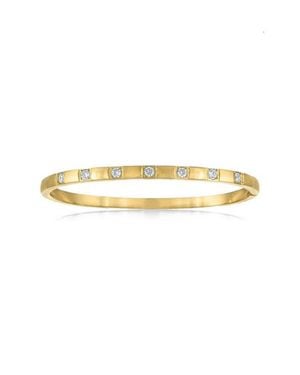 BEN ONI Polished Cubic Zirconia Bangle Bracelet - Metallic