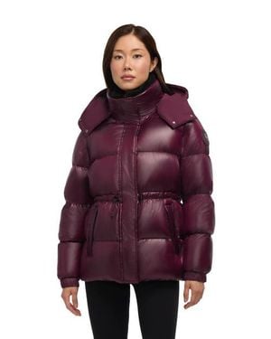 Pajar Halo Puffer With Removable Hood - Purple