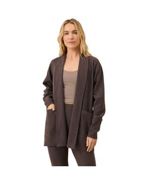 Pact Organic Cotton Airplane Wrap Cardigan - Brown